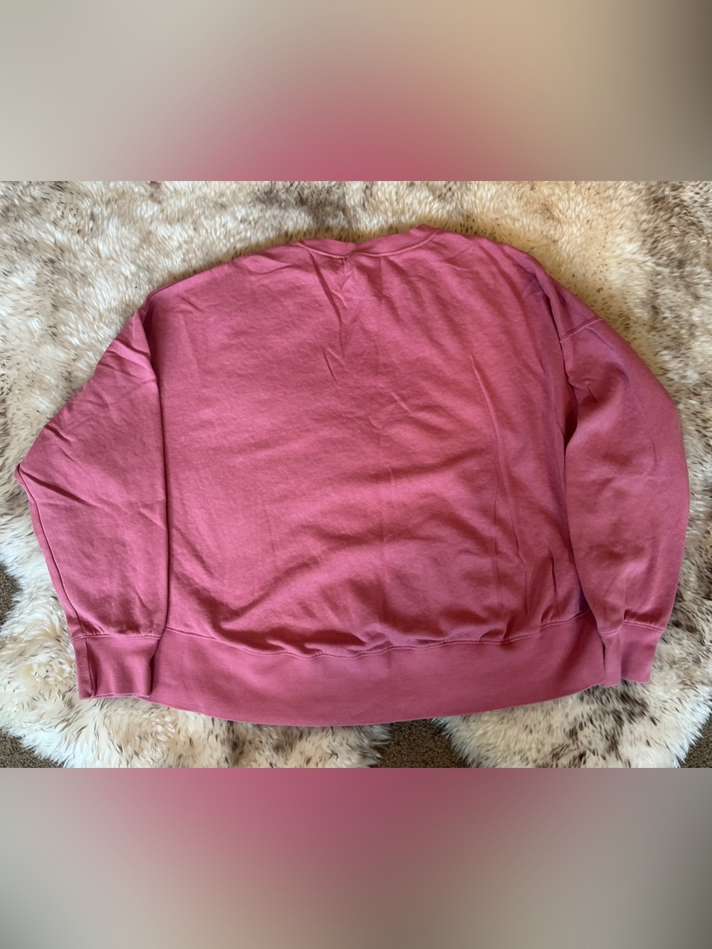 Nike Dusty Rose Cropped Boxy Crewneck Sweatshirt - Picture 2 of 4